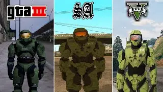 Master Chief in GTA Games (Evolution)
