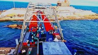 கன்னியாகுமரி கண்ணாடி பாலம் நடுக்கடலுக்கு நடுவே