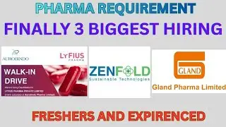 AUROBINDO PHARMA,ZENFOLD SUSTAINABLE TECHNOLOGY ,GLAND PHARMA LATEST PHARMA NOTIFICATION 2025 TELUGU