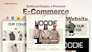 Build and Deploy a Modern Hoodie Website Using HTML CSS JavaScript | Full Project Tutorial