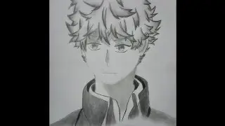 Drawing of Blue Period character 'Yatora Yaguchi'
