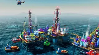 This New OIL RIG SIMULATOR Let's You Build HUGE Drilling Platforms in Drill Deal