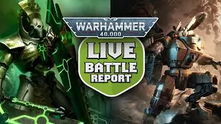 Necrons vs T'au LIVE Warhammer 40k LIVE Battle Report
