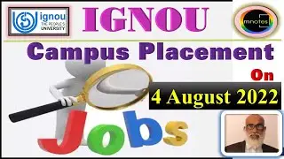 IGNOU | Campus Placement Cell is organizing a placement drive at  Convention Centre IGNOU Campus