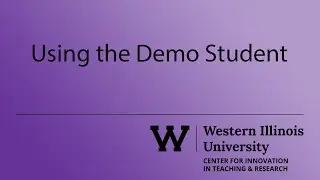Using the Demo Student in Western Online