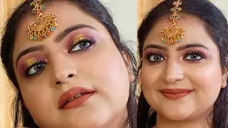 Wine pink and golden glitter halo eye look! @manjeeteyelookseries129 #eyemakeup  #makeuptutorial
