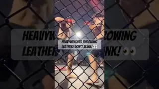 Heavyweights Throwing Leather!  Don't Blink! 👀 #fightnight #mma #ufc #rfc1 #mmaevent #raginfc