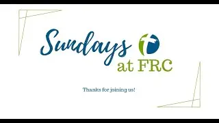 First Reformed Church, 1-4-2026