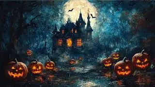 TV Art ::  Haunted House Painting :: No Sound :: 4K Digital Painting :: 2 Hours