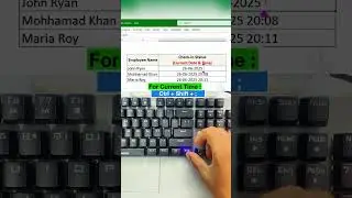 Insert Date & Time in Excel Instantly &ndash; This Shortcut Will Blow Your Mind! #office #keyboard # tips