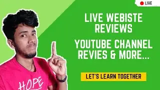 #BMLive 01 - Live Website Review, Suggestions & More