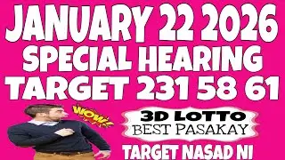 SWERTRES HEARING TODAY JANUARY 22 2026 | CONGRATS 231 58 61 ABAYI NASAD KARON