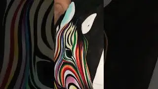 Colourful Duo Zebra Painting🥵 #drawing #paintartist #artist #art #painting #explore #artwork