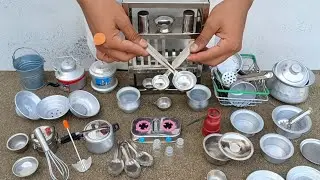 4:6 Miniature Steel Cooking Set Unboxing | Mini Bartan + Chote Bartan Unboxing & Review 