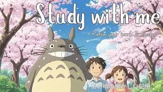 Study with Me for 4 Hours 🌿 Lofi Piano Playlist | Let's Get Everything Done without Distractions