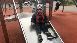 Kids Outdoor Playground Kids Swings and Kids Climber Kid Friendly Kid Playing Outside Children Swing