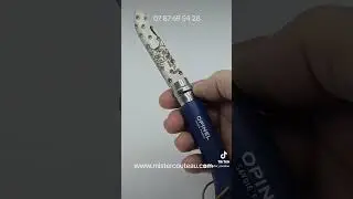 votre chat grav&eacute; sur votre Opinel