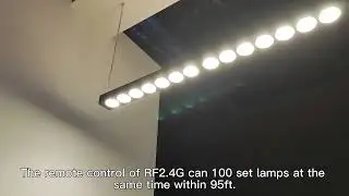 LITEHARBOR | 4FT LED linear suspension light Ceiling Flush Mount office lighting fixture