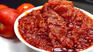 🔥 Once Try =Baar Baar Banane Wali Tamatar Pyaz Chatni🌶️Roti, Paratha,Daal Sabke Saath Perfect Chatni