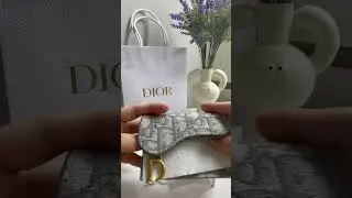 💎 DIOR 디올 오블리크 새들 블룸 카드 지갑 언박싱