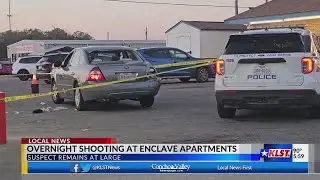 Man shot multiple times at Enclave Apartments, shooter at large