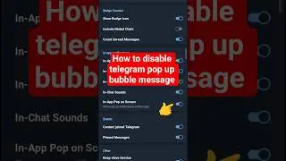 how to disable telegram bubble message