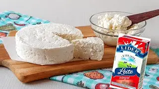 Com Ingredientes que você tem em casa - RECEITA DE QUEIJO COTTAGE - Com Leite de Caixinha e Vinagre