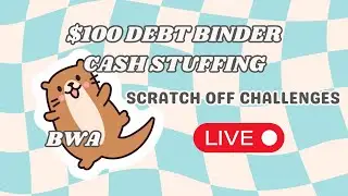 $100 Debt Binder Cash Stuffing!! Scratch Off Savings Challenges LIVE - BudgetWithAmanda