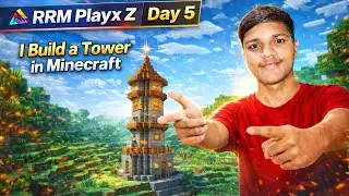 I Built a Mega Tower in Minecraft Survival 🗼🔥| Epic Gameplay 😱 Day - 5 