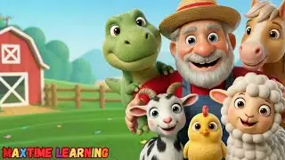 Old MacDonald Had a Farm | Animal Sounds Song | Learning Videos for Toddlers