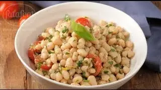 سلطة الطماطم الكرزية والفاصوليا - سلمى في البيت -  فتافيت
