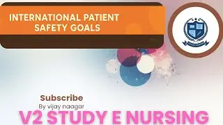INTERNATIONAL PATIENT SAFETY GOALS FOR  NURSES (IPSG) IN HINDI 