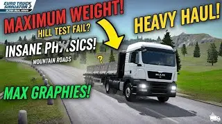 MASSIVE LOAD TATA TRUCK HILL AREA | BUS SIMULATOR INDONESIA | MOUNTAIN AREA 