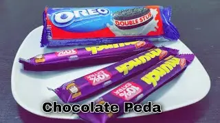 5 minute Fireless Cooking recipes for competition| Soft, Tasty Chocolate Peda | Oreo & Munch recipe
