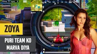 Zoya ki puri team ko mara 🤣 #bgmi #posiedon #jonathan #1v4