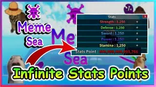 Roblox MEME SEA Script - Infinite Stats Points