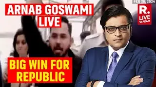 Republic Wins Mamata Losses | Sandesh Khali Live | Santu Pan | Arnab Goswami Live | R World