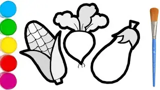 How To Draw Vegetables Drawing, Colouring For Kids & Toddlers l Art For Kids Hub l Drawing For Kids