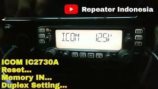 ICOM IC2730A Reset , Memory IN , Duplex Setting