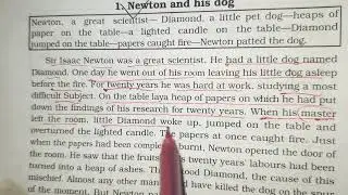 Newton and his dog | patience is the strength of a character