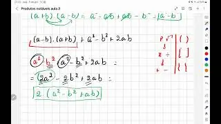 Produtos notáveis aula 2