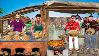 Thread Parotta Dhaba Style Nool Parotta Indian Street Food Hindi Kahani Moral Stories Comedy Video