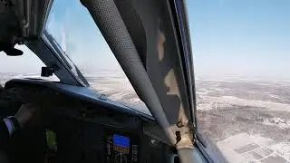 UHBB LET L410 Landig RW36 / Благовещенск заход и посадка Л410 полоса 36