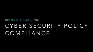 Cyber Security Policy Compliance
