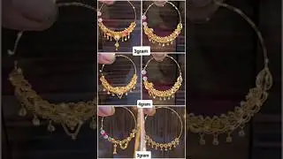 Light weight gold nose ring designs 2024// bridal nath  designs 2024 #nosering #nath