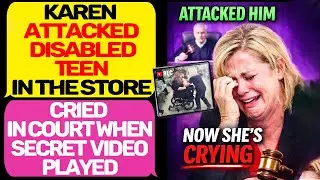 Karen Attacked Disabled Teen in  Supermarket — Then Cried in Court When Video Played EntitledPeople