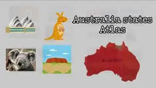 LEARN AUSTRALIA STATES ATLAS VOCABULARY KIDS 114