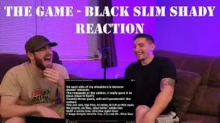 First Time Hearing: The Game - Black Slim Shady (Eminem Diss) -- Reaction -- WAS THIS HIS BEST SHOT?
