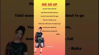 WE GO UP ruka rap parts lyrics #ruka #babymonster