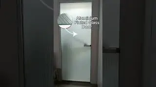 ✨ Aluminium Frame Fluted Glass Toilet Door &ndash; Elegant & Durable Choice for Your Bathroom! 🚪💦